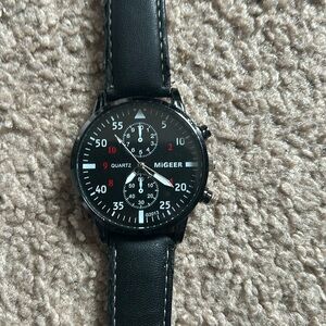 Migeer men’s black‎ adjustable watch